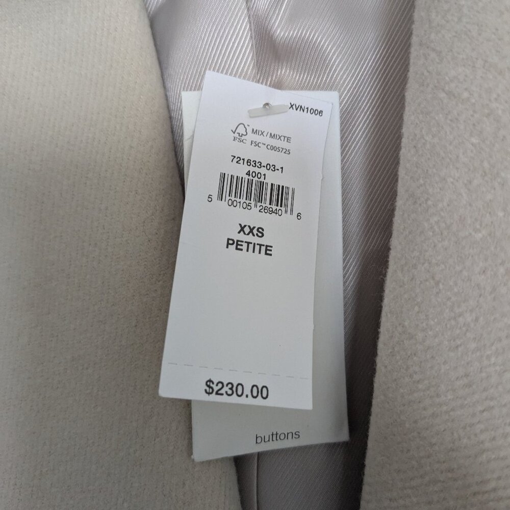 Banana Republic Classic Coat - Cream - NWT - Picture 6 of 8
